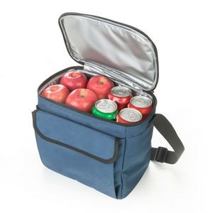 Leakproof 18-Can Zipper Cooler Bag W/ Front Velcro Pocket