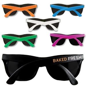 Adult Neon Temple Sunglasses W/ UV Protection