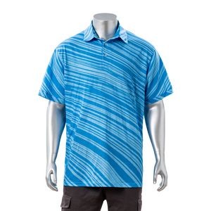 100% Cotton Full Color Reactive Digital Print Men's Polo Shirt - 5.3 oz