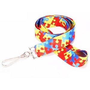 5/8" Full Color Sublimation Lanyard w/J-Hook Attachment