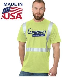 High Vis 100% USA-Made Class 2 Safety T-Shirt