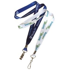 5/8" Next Day USA Made Full Color Sublimated Lanyard (15 Mil)