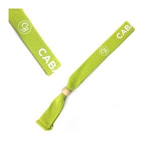 1/2" Eco-friendly Bamboo Two-way Lock Reusable Fabric Wristbands