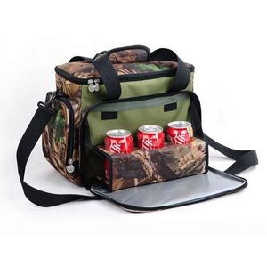 TUF Realtree 18-Can Hunting Camo Double Zipper Multi Compartment IceChip Cooler Bag