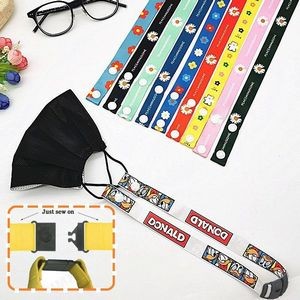 3/4" Safety Breakaway Face Mask Lanyard w/ Snap Button Full Color