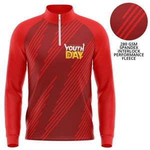 Youth 280G Spandex Interlock Fleece Sweatshirt, breathable & elastic
