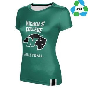Women's rPET Recycled 100% Polyester Sublimation Performance Short Sleeve T-Shirt