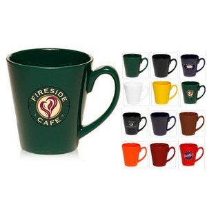 12 oz. Ceramic Coffee Mug, Latte Mugs