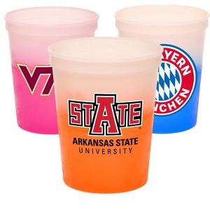 16 Oz. BPA Free Two-Tone Color Changing Stadium Cup