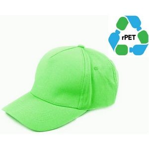 Structured 5 Panel rPET Recycled 100% Polyester Baseball Cap