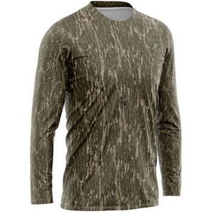 Mossy Oak® Men's 4.4 Oz. Polyester Interlock Long Sleeve T-Shirt