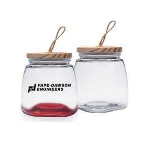 64 Oz. Glass Candy Jars w/ Wooden Lid