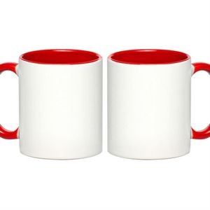 Two-Tone Full Color Coffee Mug 11 oz. Sublimated Mugs