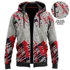 Youth 250 GSM Comfort Fleece Full Color Sublimation Pullover Hoodies