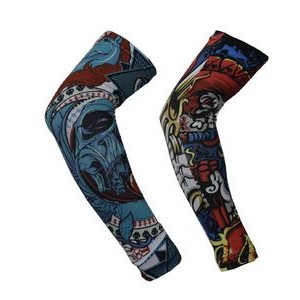 Dye-sublimated stretchy arm sleeves, Youth & Adult size