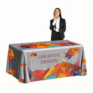 Premium 8ft Throw Dye Sublimated Flowing Table Cloth