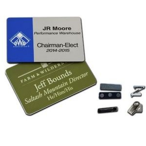 Name Badge w/Engraved Personalization (1"x3")