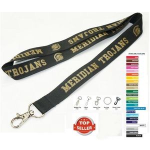 1/2" 7 DAYS Delivered Printed Polyester Lanyard (12 mm)