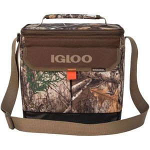 TUF Realtree 18-Can Camo IceChip Hunting Cooler Bag Double Zipper w/ Front Velcro Pocket