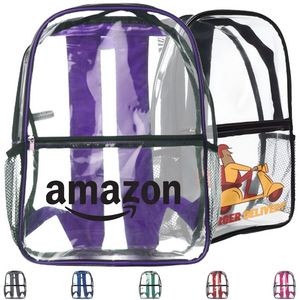 Heavy Duty Multi-Function PVC Transparent Backpack (11"W X 15.50")