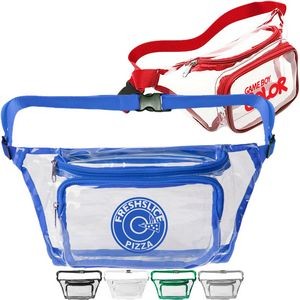 Stadium Approved Clear PVC Fanny Pack (12.6"x6.7"x6.3")