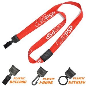3/4" Quick Release Safety Polyester Lanyards w/ FREE Plastic Attachment