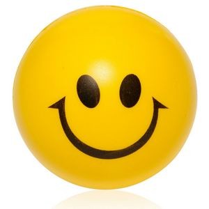 Smiley Face shaped Stress Reliever w/ Custom Logo Stress Balls