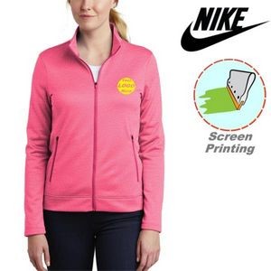 Nike Ladies Therma-FIT Full-Zip Fleece w/Screen Print Tshirt
