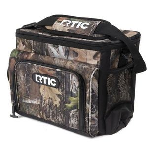 TUF Realtree 12- Can Hunting Camo Multi Compartment IceChip Double Zipper Cooler Bag