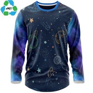 Youth rPET Recycled 100% Polyester Sublimation Performance Long Sleeve T-Shirt