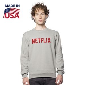 Unisex USA Made Cotton Crew Neck Sweatshirt