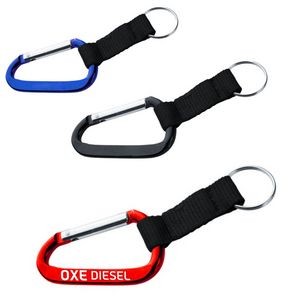 Metal Carabiners With Strap Keychains