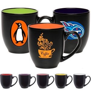 16 oz. Bistro Ceramic Mug - Color Coded Coffee Mugs