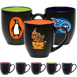 16 oz. Bistro Ceramic Mug - Color Coded Coffee Mugs