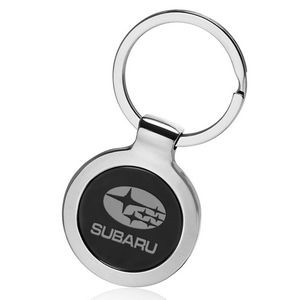 Round Keychains In Two Tone