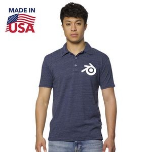 USA Made Unisex Triblend Pigment Dyed Polo