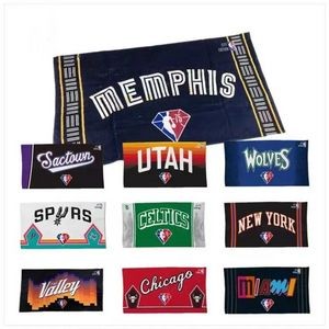15" X 18" Sublimated Color Back Microfiber Rally Towel