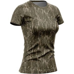 Mossy Oak® Women's 4.4 Oz. Polyester Interlock Short Sleeve T-Shirt