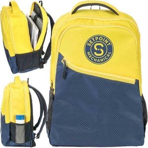 Two-Tone Travel Bag Laptop Backpack (12.5" x 7.5" x 17")