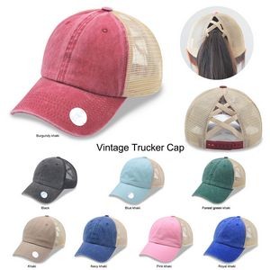 Ponytail Vintage Trucker Cap