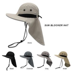 Adjustable Safari/Boonie Sun Blocker Hat
