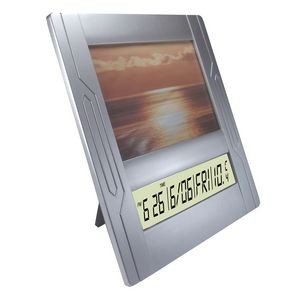 Picture Frame w/Digital Alarm Clock Display