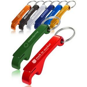 Bottle Opener and Tab Opener with Key Ring