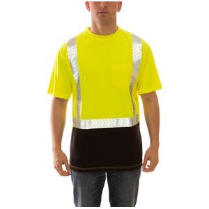 Job Sight™ Fl Lime Green/Black Premium Short Sleeve T-Shirt