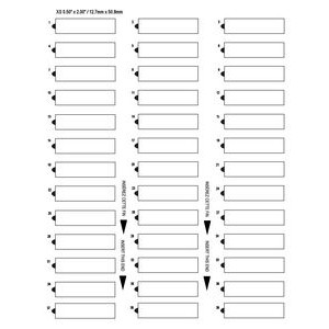 The Mighty Badge Name Badge Kit-White, Silver or Gold-PIN-Clear Insert Sheet (.50