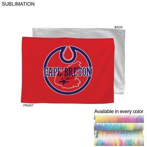 Colored Microfiber Dri-Lite Terry Rally, Sports, Skate Towel, 12x18 Sublimated Edge to Edge 1 side