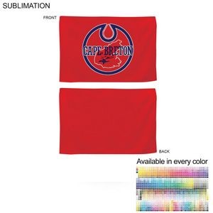 Colored Microfiber Dri-Lite Terry Rally, Sports, Skate Towel, 12x18 Sublimated Edge to Edge 2 sides