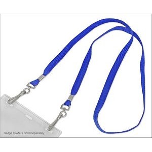 Flat Lanyard w/Open Ended J-Hooks (non-printed)