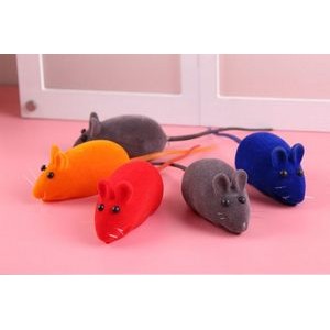 Colorful Squeaky Mouse Cat Toy