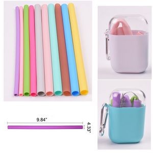 Silicone Straw in Travel Case